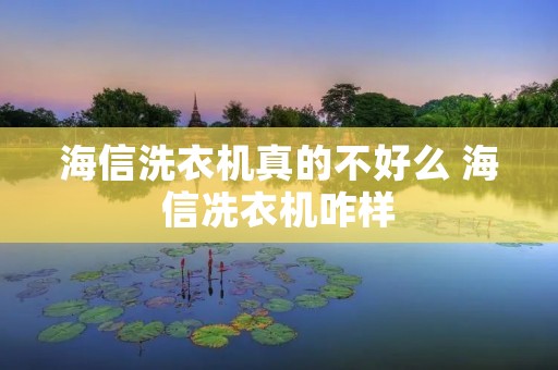 海信洗衣机真的不好么 海信冼衣机咋样