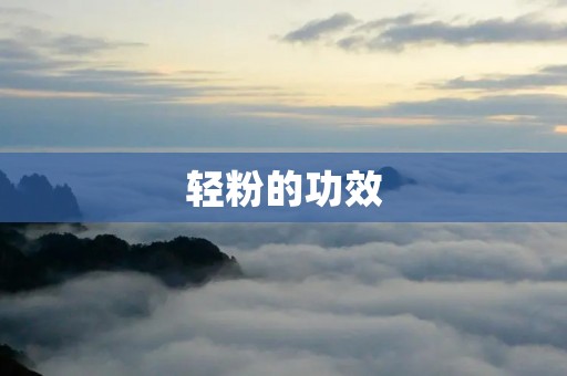 轻粉的功效:让你的肌肤更加细腻水润 轻粉的功效:让你的肌肤更加细腻水润