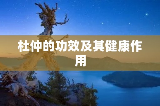 杜仲的功效及其健康作用