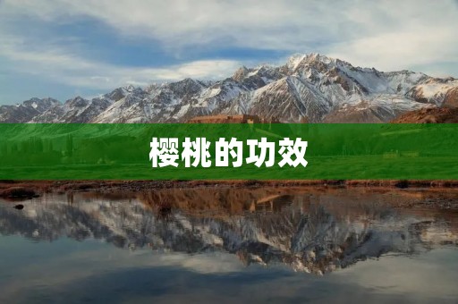 樱桃的功效:吃樱桃,享受健康生活 樱桃的功效:吃樱桃,享受健康生活