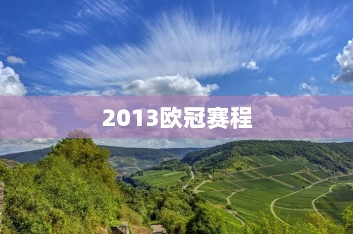 2013欧冠赛程：欧洲顶级足球赛事的盛宴