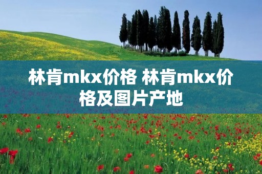 林肯mkx价格 林肯mkx价格及图片产地 林肯mkx价格 林肯mkx价格及图片产地