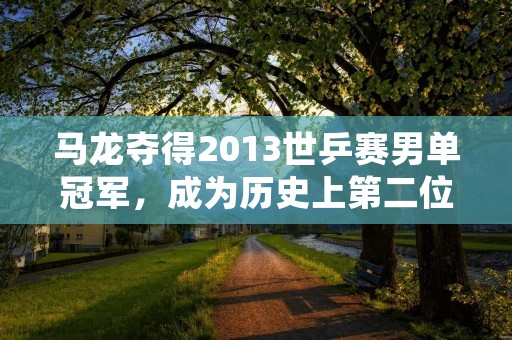 马龙夺得2013世乒赛男单冠军,成为历史上第二位实现“大满贯”的选手 马龙夺得2013世乒赛男单冠军,成为历史上第二位实现“大满贯”的选手