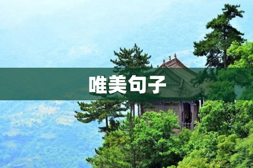 唯美句子:用文字绘出心灵的画卷