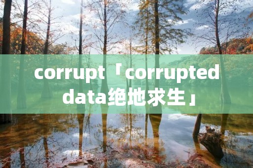 corrupt「corrupted data绝地求生」