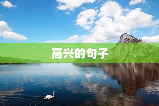 高兴的句子