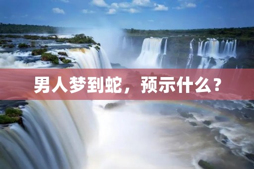 男人梦到蛇，预示什么？