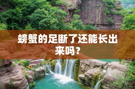 螃蟹的足断了还能长出来吗？