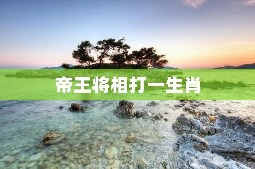 帝王将相打一生肖