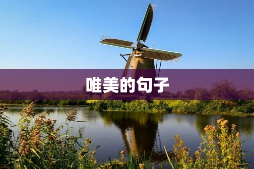 唯美的句子: 感受生命中的美好