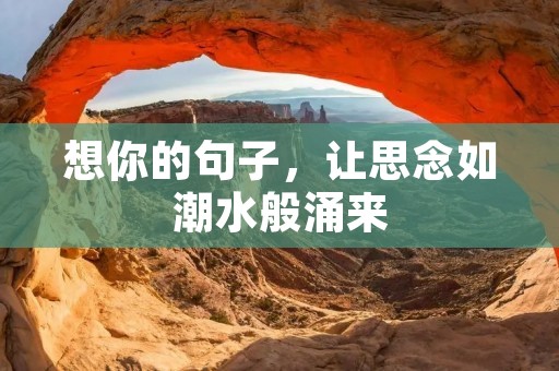 想你的句子,让思念如潮水般涌来