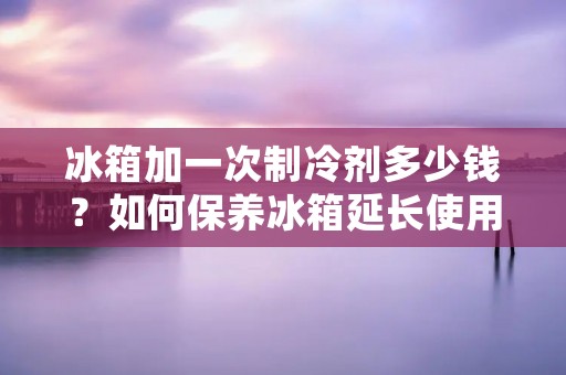 冰箱加一次制冷剂多少钱?如何保养冰箱延长使用寿命? 冰箱加一次制冷剂多少钱?如何保养冰箱延长使用寿命?