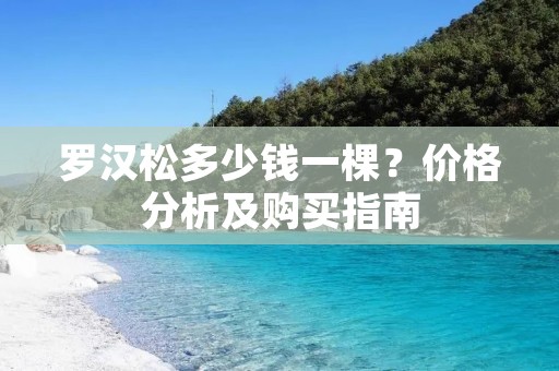 罗汉松多少钱一棵？价格分析及购买指南