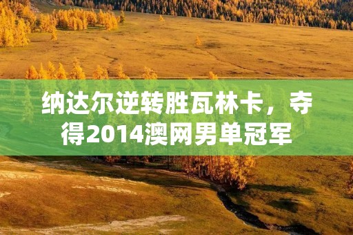 纳达尔逆转胜瓦林卡，夺得2014澳网男单冠军