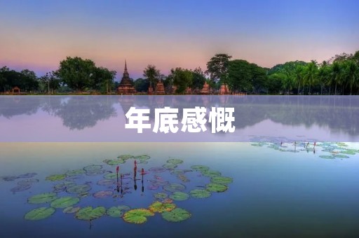 年底感慨:回顾过去,展望未来