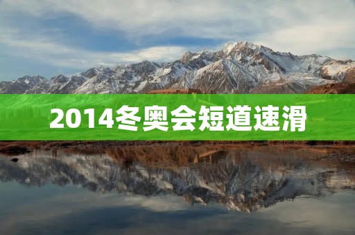 2014冬奥会短道速滑：中国队成绩斐然