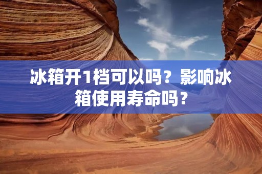 冰箱开1档可以吗？影响冰箱使用寿命吗？