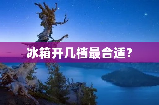 冰箱开几档最合适？