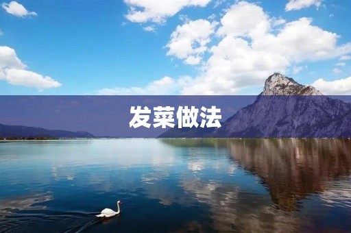 发菜做法:做出美味的发菜佳肴 发菜做法:做出美味的发菜佳肴