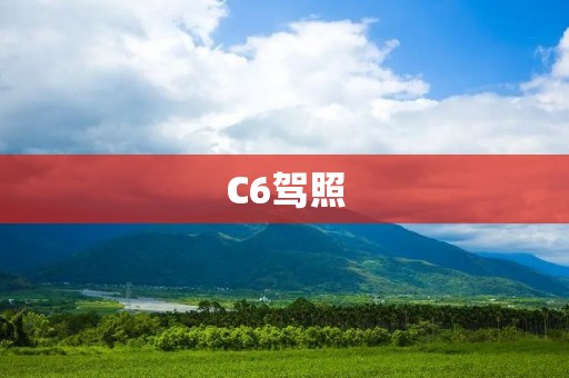 C6驾照：开启自由驾驶新时代