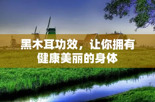 黑木耳功效，让你拥有健康美丽的身体
