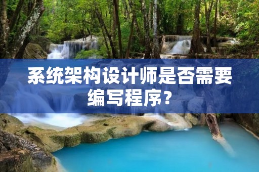 系统架构设计师是否需要编写程序? 系统架构设计师是否需要编写程序?