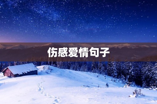 伤感爱情句子:流年如水,爱情如风