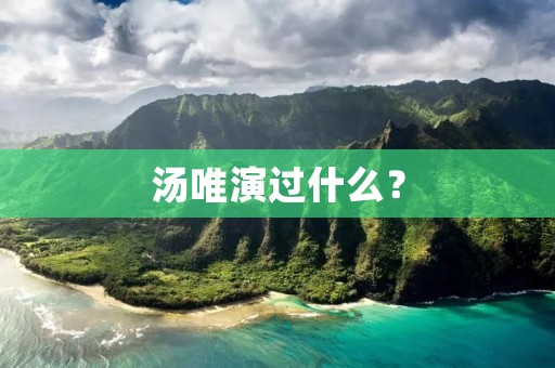 汤唯演过什么?