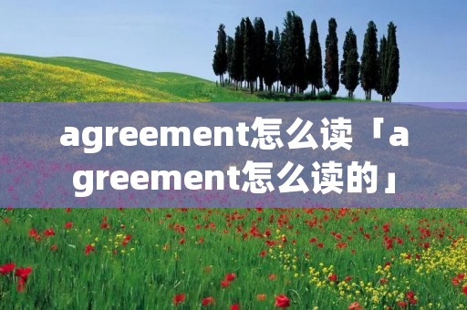 agreement怎么读「agreement怎么读的」 agreement怎么读「agreement怎么读的」