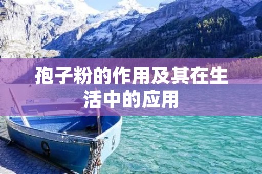 孢子粉的作用及其在生活中的应用