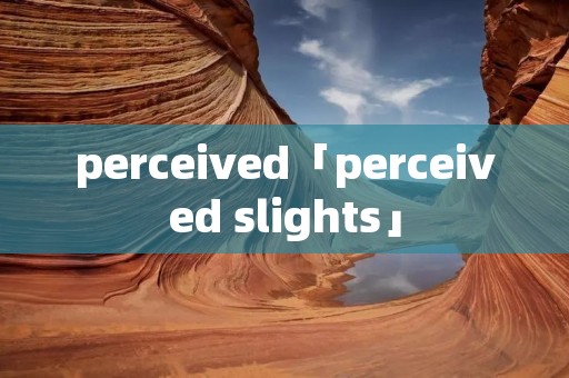 perceived「perceived slights」 perceived「perceived slights」