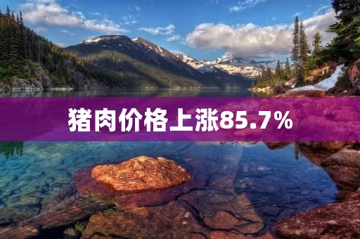 猪肉价格上涨85.7%:中国肉类市场的新变化