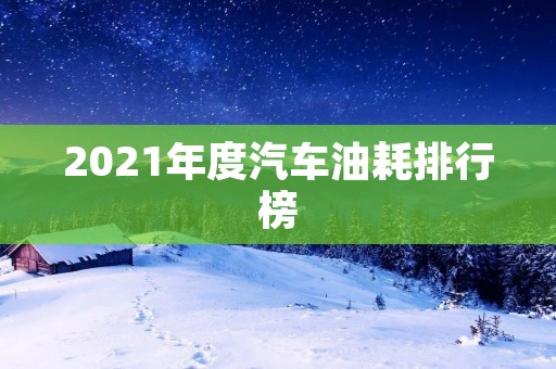 2021年度汽车油耗排行榜