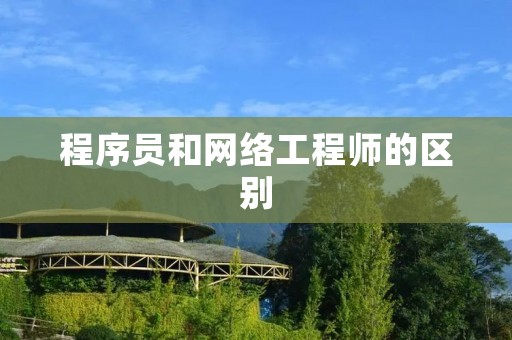 程序员和网络工程师的区别 程序员和网络工程师的区别