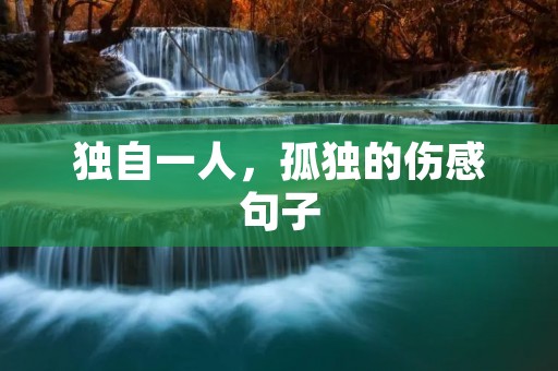 独自一人，孤独的伤感句子