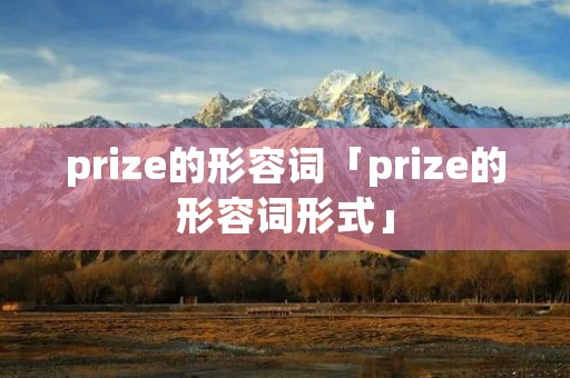 prize的形容词「prize的形容词形式」 prize的形容词「prize的形容词形式」