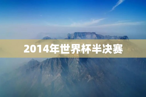 2014年世界杯半决赛:巴西对德国 2014年世界杯半决赛:巴西对德国