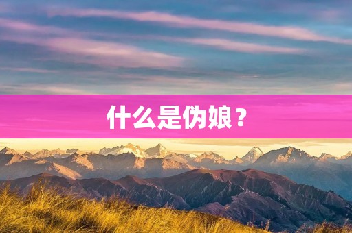 什么是伪娘?