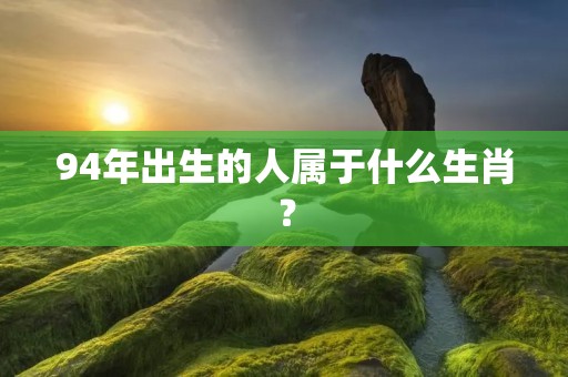94年出生的人属于什么生肖？