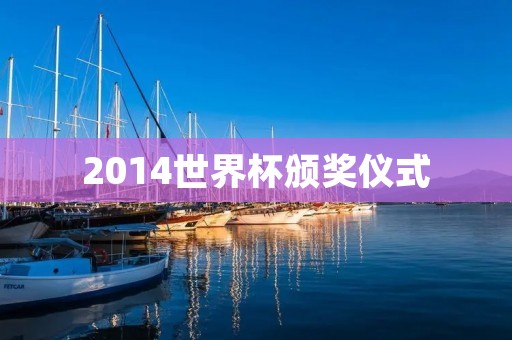 2014世界杯颁奖仪式:激动人心的足球盛宴 2014世界杯颁奖仪式:激动人心的足球盛宴