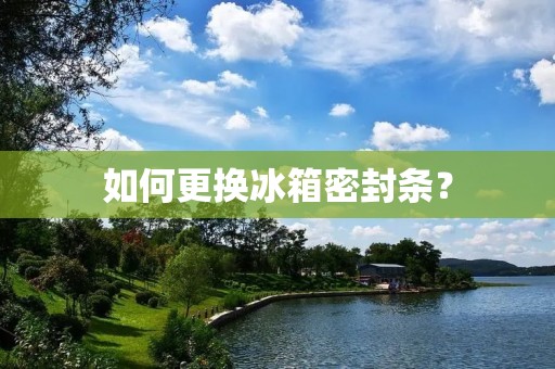 如何更换冰箱密封条？