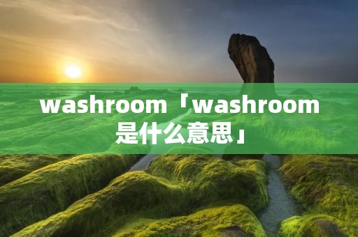 washroom「washroom是什么意思」