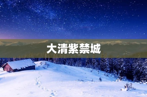 大清紫禁城:历史与文化的见证 大清紫禁城:历史与文化的见证