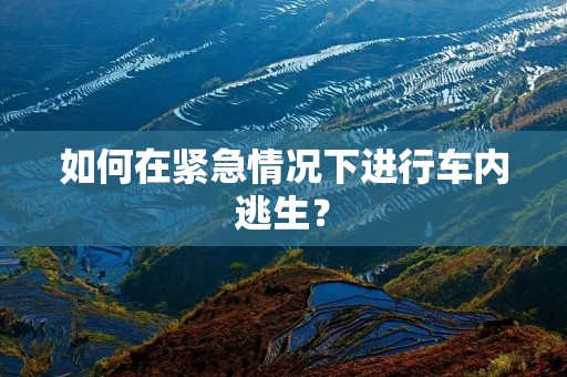如何在紧急情况下进行车内逃生？