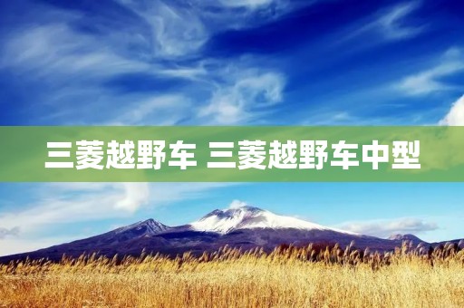 三菱越野车 三菱越野车中型 三菱越野车 三菱越野车中型