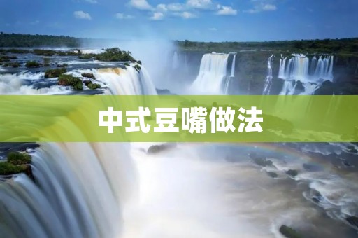 中式豆嘴做法:让你在家也能做出美味的小吃 中式豆嘴做法:让你在家也能做出美味的小吃