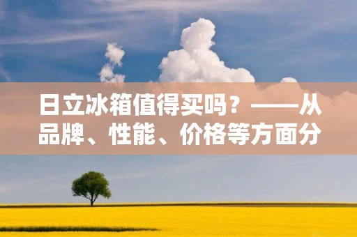 日立冰箱值得买吗？——从品牌、性能、价格等方面分析