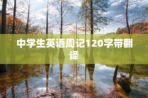 中学生英语周记120字带翻译 中学生英语周记120字带翻译