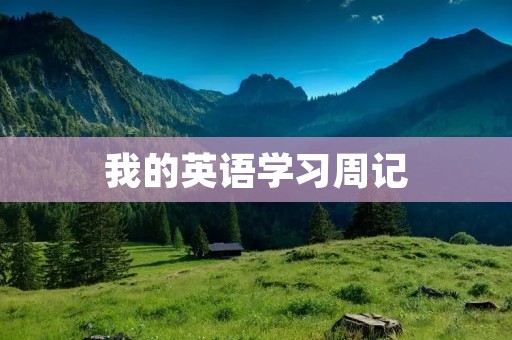 我的英语学习周记 我的英语学习周记