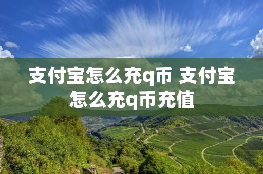 支付宝怎么充q币 支付宝怎么充q币充值